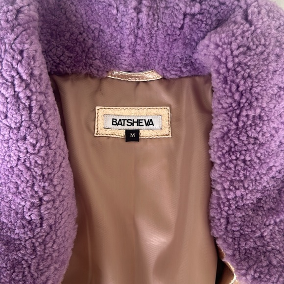 Bathsheva Alex Bomber Jacket in Gold Metallic Leather - Picture 11 of 15